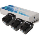 Lot de 3 batteries pour metabo ssd 18 lt / ltx visseuse à chocs 3000mah 18v Lot de 3 batteries pour metabo ssd 18 lt / ltx visseuse à chocs 3000mah 18v