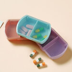 Lot de 3 bo�tes de rangement �tanches pour m�dicaments de voyage - petit support mignon pour huile de ...