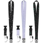 Lot de 3 cordons avec boucle � d�gagement rapide, cordon en marbre robuste avec fermoir mousqueton pivotant, ...