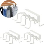 Lot de 3 crochets pour armoire, 8 places, en m�tal, sans trous, beaucoup de place, �tag�re, hlp 6, 5x ...