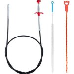 Lot de 3 deboucheur canalisation, furet deboucheur evier professionnel, plomberie wc, kit debouchage ...