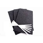 Brandt - lot de 3 filtres charbon (avec tiges de fixation) (74x7954) hotte fagor, sauter, mastercook
