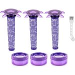 Lot de 3 filtres v8 pour dyson, accessoires de rechange pour v8 absolute animal, sv10, sv11, sv25, sv37, ...