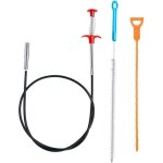 Lot de 3 furet deboucheur canalisation 160 cm furet deboucheur wc professionnel furet plomberie deboucheur ...