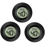 Lot de 3 hygrom�tres - thermom�tres num�riques lcd, pour int�rieur et ext�rieur, avec mesure de l'humidit� ...