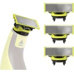 Lot de 3 lames de rechange t - blade compatibles avec les rasoirs oneblade