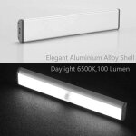 Lot de 3 lampes 10 led, sans fil, rechargeable par usb, aimant�, d�tecteur de mouvement, 2 modes d'�clairage, ...
