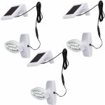 Lot de 3 lampes solaires d'ext�rieur � led avec d�tecteur de mouvement, projecteurs muraux, lampes d'�clairage ...