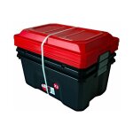 Lot de 3 malles diy sundis 40l noir / rouge