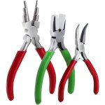 Lot de 3 pinces � bijoux, kit pratique de r�paration de collier de bijoux, outils de bricolage, pince ...
