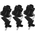 Lot de 3 pinces de fixation pour lampe de table - support de lampe de bureau et �tau universel - base ...