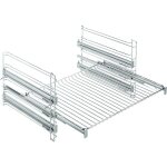 Lot de 3 rails t�lescopiques pour four ? compatible aeg 9441893576 ? solution de rangement pratique pour ...