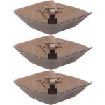 Lot de 3 r�cup�rateurs d'huile pour hotte bacs de r�cup�ration d'huile en plastique noir en polypropyl�ne ...