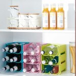 Lot de 3 r�frig�rateur organisateur bo�te de rangement cong�lateur garde - manger bi�re bleu bouteille ...