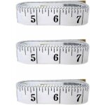 Vurahome - lot de 3 r�gles de mesure double face pour le corps de la famille - 150 cm - blanc