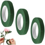Lot de 3 ruban de fleuriste - vert fonc� rouleaux de ruban adh�sif en papier floral rubans de fleuriste ...