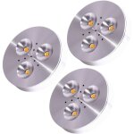 Paulmann - lot de 3 spots led encastrables pour meubles plafonniers en saillie alu bross� 935. 46