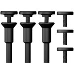 Lot de 3 supports de mandrin de montage de roue coup�e de 0, 95 cm et 6, 35 mm avec tige d'arbre de 6, ...