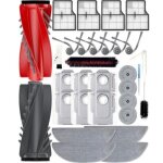 Lot de 30 accessoires pour aspirateur robot roborock saros 10 / g30 avec 2 brosses � rouleau, 6 brosses ...