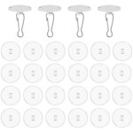 Lot de 30 crochets de plafond transparents autocollants sans per�age, crochets de support de plafond ...