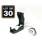 Europalamp ? lot de 30 douilles gu10 c�ramique automatique 230v ? connecteur �lectrique double ? r�sistance ...