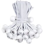 Lot de 30 tendeur elastique boule, tendeurs elastique avec boule lots, corde elastique pour bache, tentes, ...