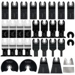 Lot de 31 lames de scie oscillante multi - outils, accessoire multi - outil oscillant, lames de scie ...