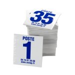 Lot de 35 plaques postes de chasse - bleu - 4630090