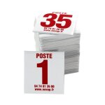 Lot de 35 plaques postes de chasse - rouge - 4630083