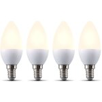 Lot de 4 ampoules connectées led dimmables commande vocale par appli compatibles alexa google home e14 ... Lot de 4 ampoules connectées led dimmables commande vocale par appli compatibles alexa google home e14 ...