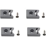 Lot de 4 but�es de poulie de porte et pare - chocs, haut et bas, pour cabine de douche coulissante en ...