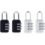 Lot de 4 cadenas � combinaison �tanches avec casiers � combinaison � 3 chiffres