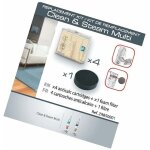 Lot 4 cartouches anti - calcaire avec 1 filtre (zr850001) nettoyeur vapeur rowenta