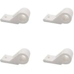Lot de 4 colliers d�port�s pour espagnolette syst�me de fermeture pour volet battant et persienne blanc ...