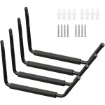 Lot de 4 crochet de garage, crochets de rangement pour kayak, surf, echelle, v�lo, support mural robuste ...