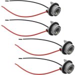 Lot de 4 douilles d'ampoule led 1156 ba15s - adaptateur de support de lampe - connecteur de c�blage pr� ...