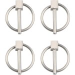 Lot de 4 �pingles � nourrice en acier inoxydable de 3 mm