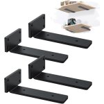Lot de 4 equerre etagere murale, �querre industrielle, equerre charge lourde, support �tag�re murale ...