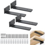 Lot de 4 equerre etagere murale, supports pour �tag�res lourdes industrielles, equerre charge lourde, ...