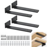 Lot de 4 equerre etagere murale, supports pour �tag�res lourdes industrielles, equerre charge lourde, ...