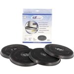 Lot de 4 filtres � charbon ronds hotte roblin franke 5403003 4filtres5403003 roblin