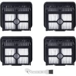 Lot de 4 filtres hepa pour dreame h12 pro / h12 pro flexreach / h12 dual / h12 pro ultra / h13 pro / ...