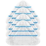 Lot de 4 housses lingettes pour balai vapeur ? microfibre absorbante ? compatible avec silvercrest lidl ...