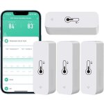Lot de 4 hygrom�tres wifi pour la maison, int�rieur et ext�rieur - capteur de temp�rature et d'humidit� ...