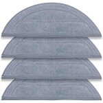 Lot de 4 lingettes lavables en microfibre pour aspirateur robot roborock saros 10. remplacement facile ...
