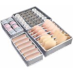 Lot de 4 organisateur de tiroir pliable non - tiss�, rangement sous vetement, s�parateur tiroir, rangement ...