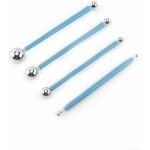 Lot de 4 outils de modelage en forme de boule - 8 boules en acier inoxydable - outils de modelage pour ...