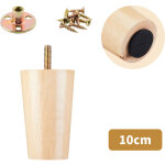 Lot de 4 pieds de canap� en bois massif, adapt�s aux meubles tv, tables basses, meubles � chaussures ...