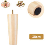 Lot de 4 pieds de canap� en bois massif, adapt�s aux meubles tv, tables basses, meubles � chaussures ...