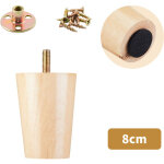 Lot de 4 pieds de canap� en bois massif, adapt�s aux meubles tv, tables basses, meubles � chaussures ...
